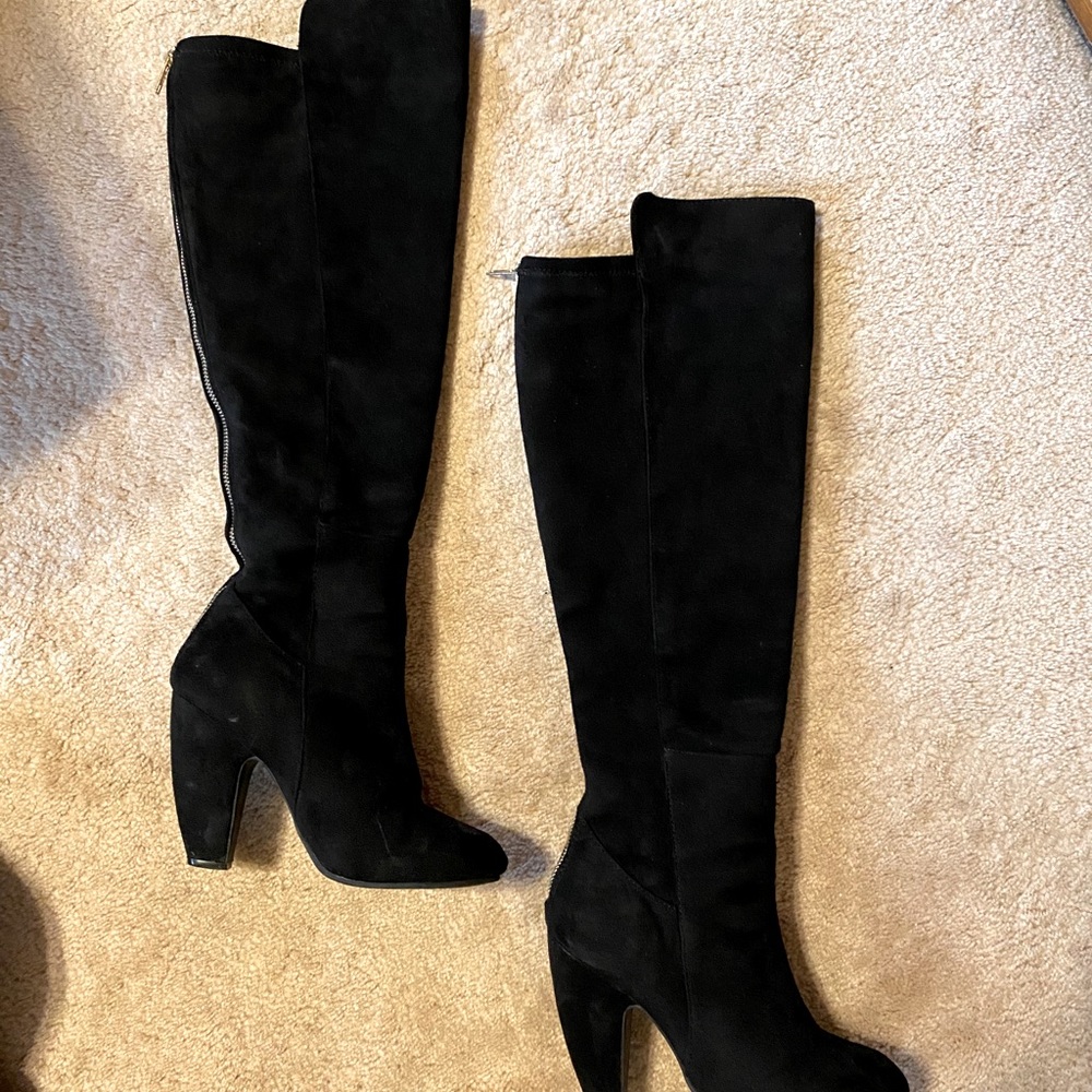 OTK black suede Olsenboye boots